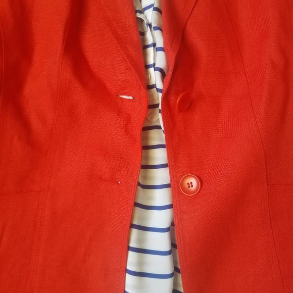 Talbots Petite Red Blazer - Picture 3 of 4